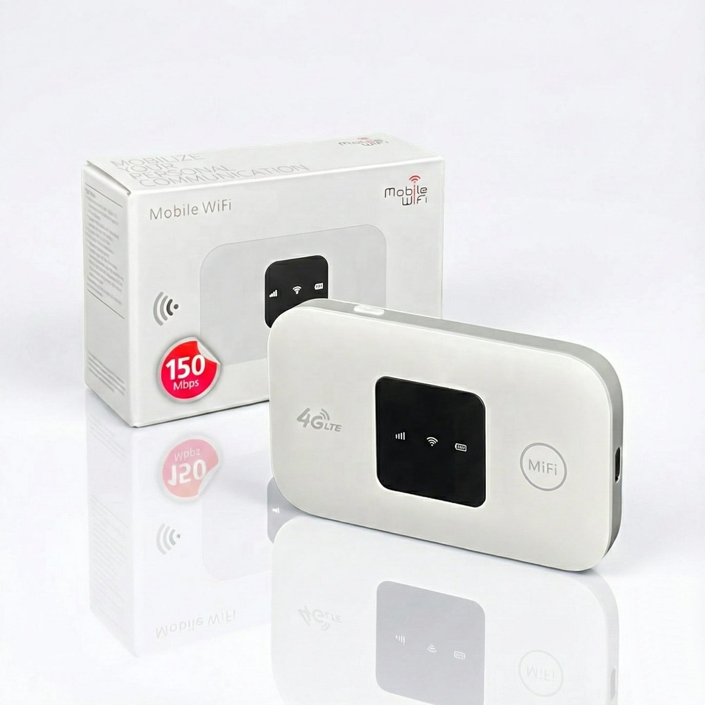 Routeur 4G LTE Portable – Mifi 150Mbps avec Carte SIM, Batterie 2100mAh, WiFi 2.4GHz, Routeur de Poche Type-C